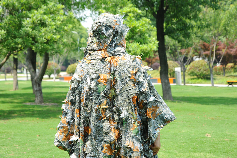 秋天沖花雨披偽裝服