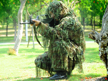 叢林布條兩件套偽裝服