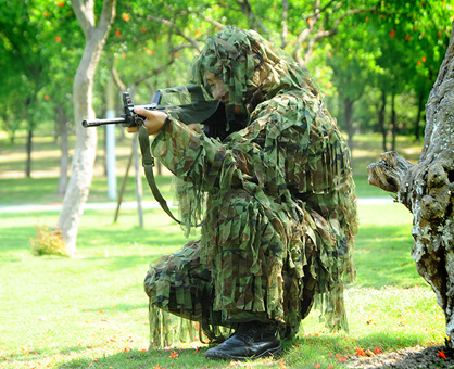 叢林布條兩件套偽裝服